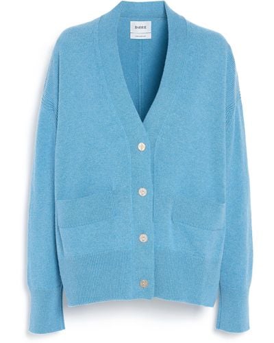 Barrie Iconic Cashmere Cardigan - Blue