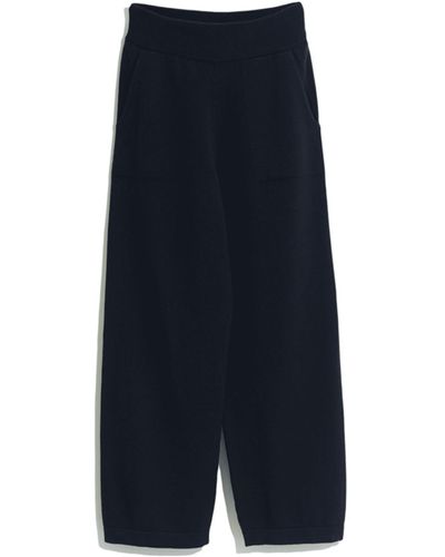 Barrie Timeless Wide Cashmere Trousers - Blue