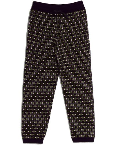 Barrie Sweatpants In Cashmere And Lambswool - Black
