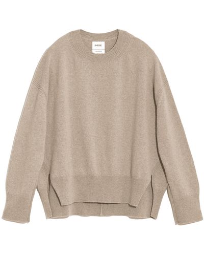 Barrie Iconic Oversized Cashmere Sweater - Natural