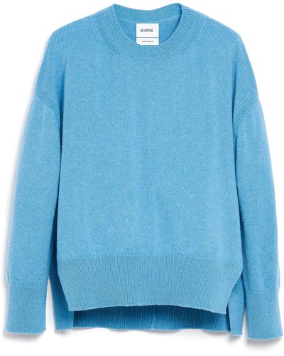 Barrie Iconic Oversized Cashmere Jumper - Blue