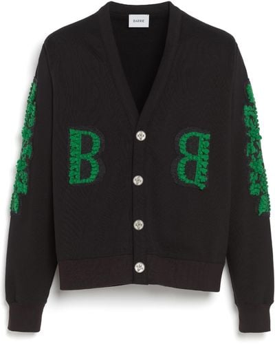 Barrie Cardigan In Cotton With A Cashmere B Logo - Black