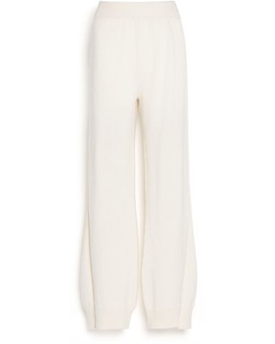 Barrie Iconic Cashmere Pants - White