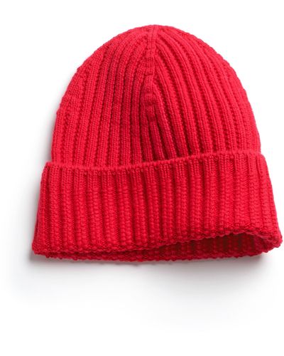 Barrie Cashmere Beanie - Red