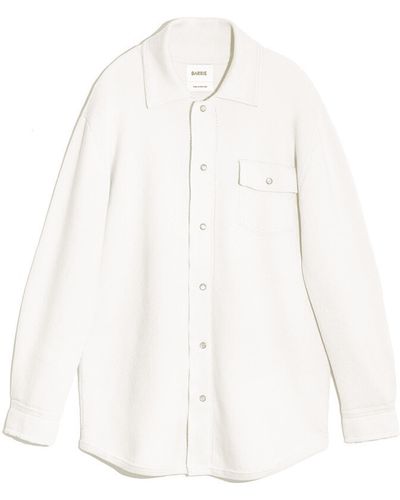 Barrie Cashmere And Cotton Overshirt - White