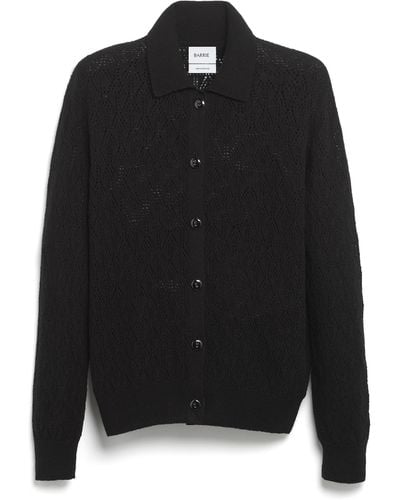 Barrie Shirt In Cashmere Lace - Black