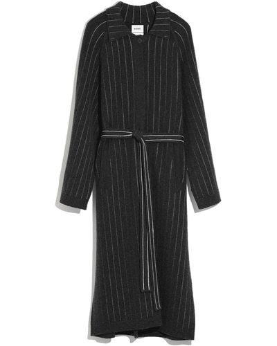 Barrie Balmacaan Coat In Cashmere - Black