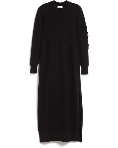 Barrie Cashmere Long Dress - Black