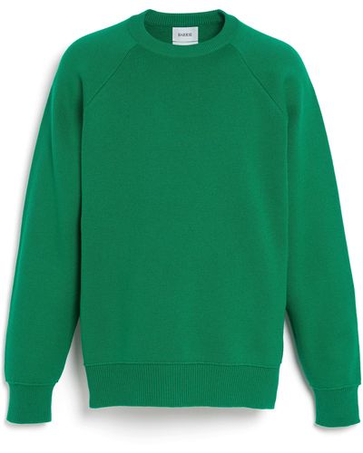 Barrie Sportswear Cashmere And Cotton Sweater - Green
