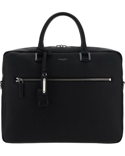 Saint Laurent Briefcase Handbag - Black