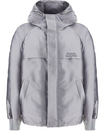 Alexander McQueen Windbreaker Jacket - Grey