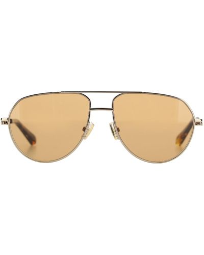 Bottega Veneta Split Sunglasses - Metallic