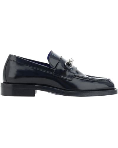 Burberry Barbed Loafers - White