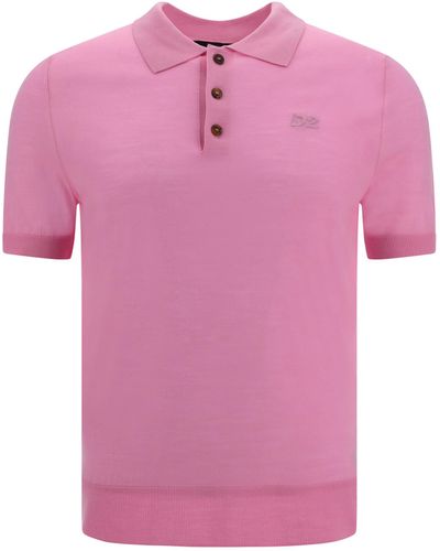 DSquared² Polo Shirts - Pink