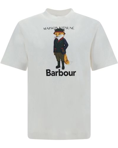 Barbour x Maison Kitsuné Barbour X Maison Kitsuné Fox T-shirt - White