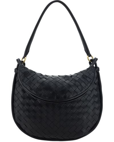 Bottega Veneta Medium Gemini Shoulder Bag - Black