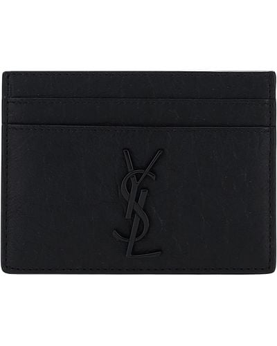 Saint Laurent Ysl Card Holder - Black