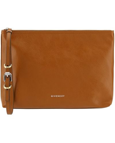 Givenchy Voyou Clutch Bag - Brown