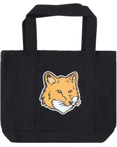 Maison Kitsuné Fox Head Handbag - Black