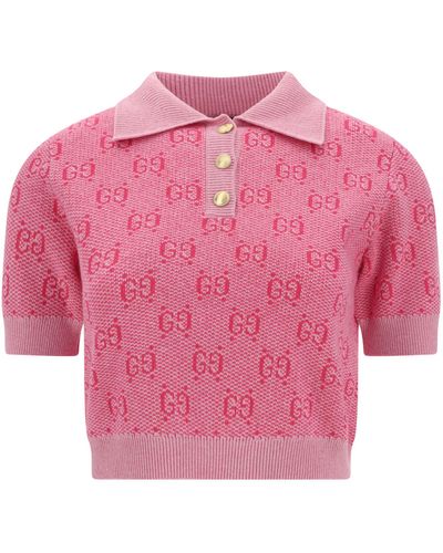 Gucci Maglia Polo - Pink