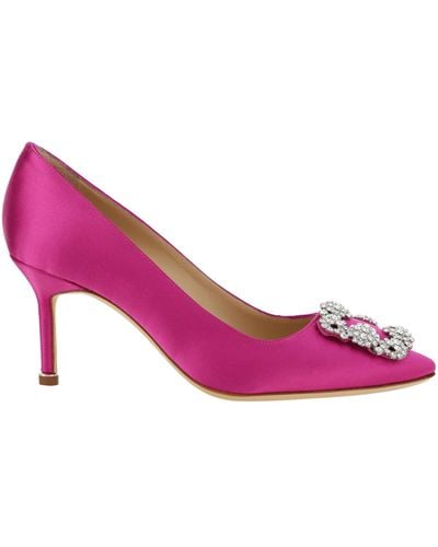 Manolo Blahnik Hangisi Court Shoes - Pink