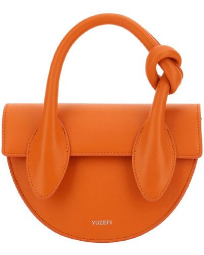 Yuzefi Pretzel Handbag - Orange