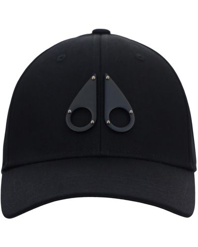 Moose Knuckles Logo Icon Baseball Hat - Black