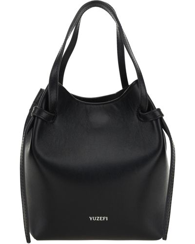 Yuzefi Bulb Bucket Bag - Black
