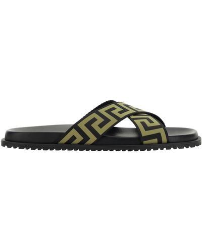 Mens versace hotsell slides sale