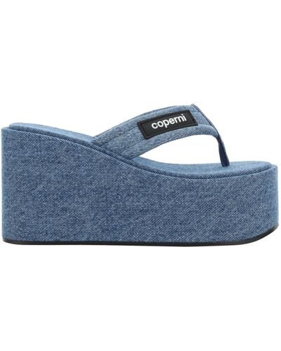 Coperni Wedge Sandals - Blue