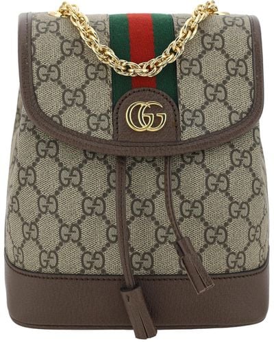 Gucci Ophidia Backpack - Grey