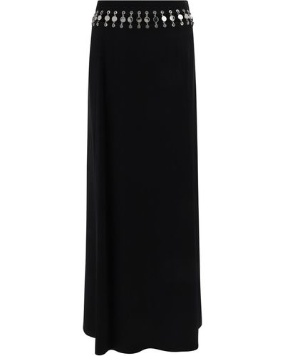 Rabanne Long Skirt - Black