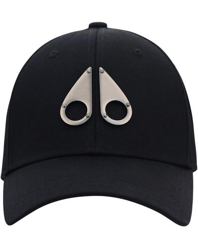 Moose Knuckles Logo Icon Baseball Hat - Black