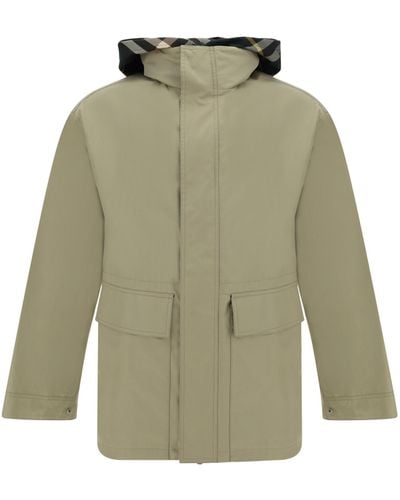 Burberry Giacca Parka - Green