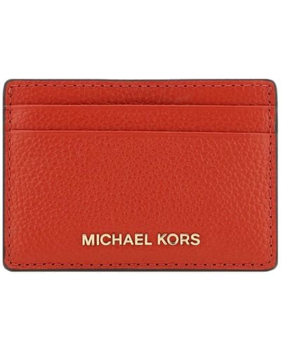 Michael Kors Jet Set Card Holder - Red