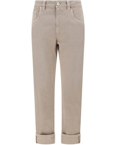 Brunello Cucinelli Dyed Trousers - Grey