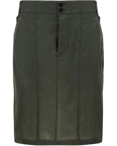 Saint Laurent Bemberg Skirt - Green