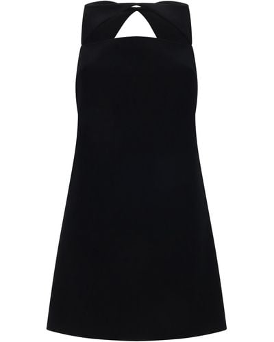 Versace Virgin Wool Blend Dress - Black