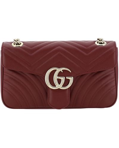 Gucci Gg Marmont Shoulder Bag - Purple