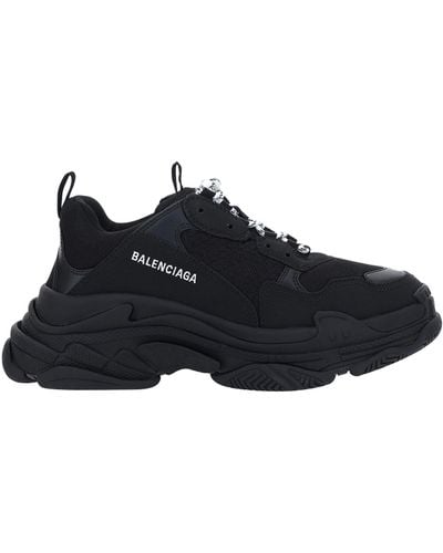 Balenciaga Triple S Sneakers In Black