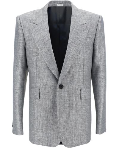 Alexander McQueen Blazer Jacket - Grey