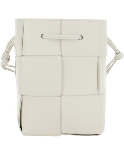Bottega Veneta Mini Bucket Bag - White
