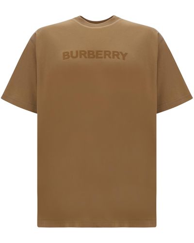 Burberry Cotton Oversized Logo T-shirt - Brown