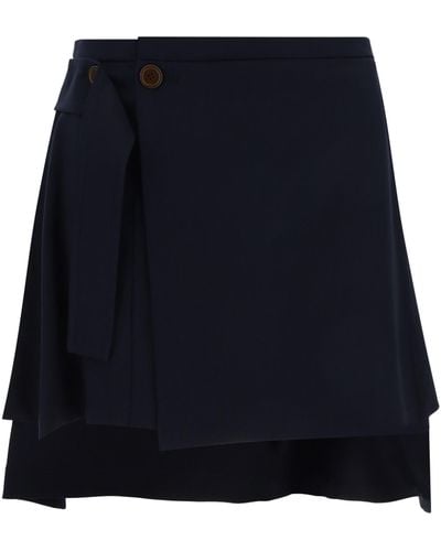 Vivienne Westwood Meghan Kilt Mini Skirt - Blue