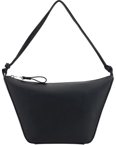 Loewe Hammock Hobo Mini Shoulder Bag - Black