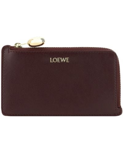 Loewe Pebble Card Holder - Purple