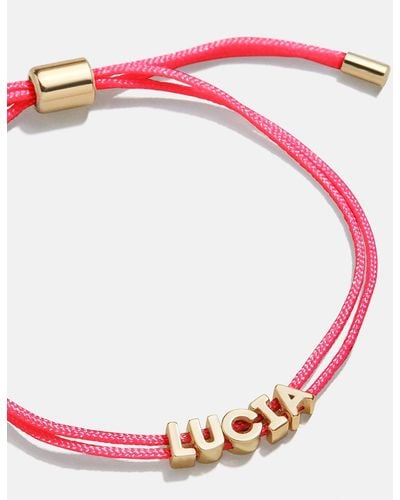 BaubleBar Custom Cord Bracelet - Pink