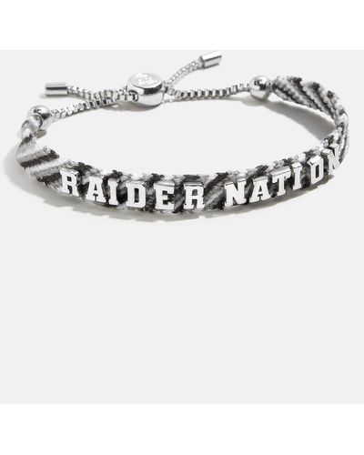 BaubleBar Las Vegas Raiders Nfl Woven Friendship Bracelet - Metallic