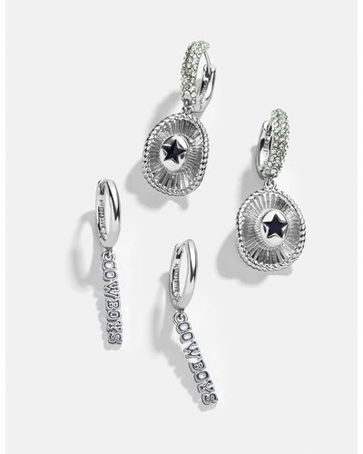 BaubleBar Dallas Cowboys Nfl Earring Set - White
