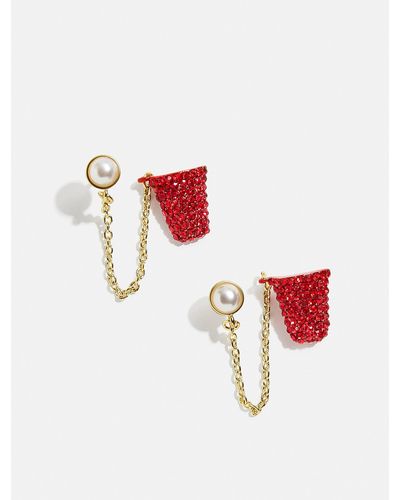 BaubleBar Nothing But Cup Earrings - Red